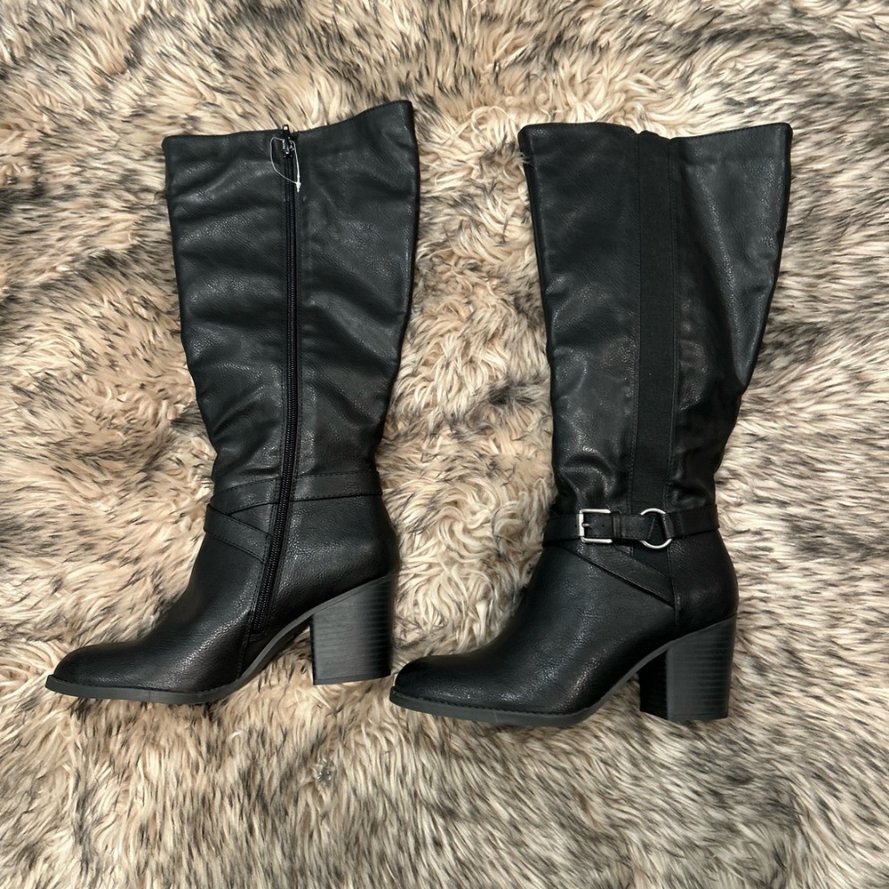 SOUL Naturalizer Black Heeled Boots